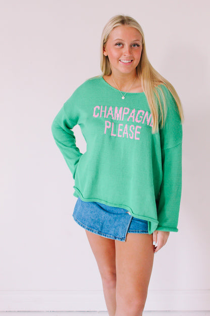 THE CHAMPAGNE PLS SWEATER